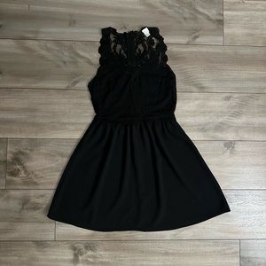 H&M Black Lace Mini Dress